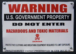 Warning - Government Waste Site